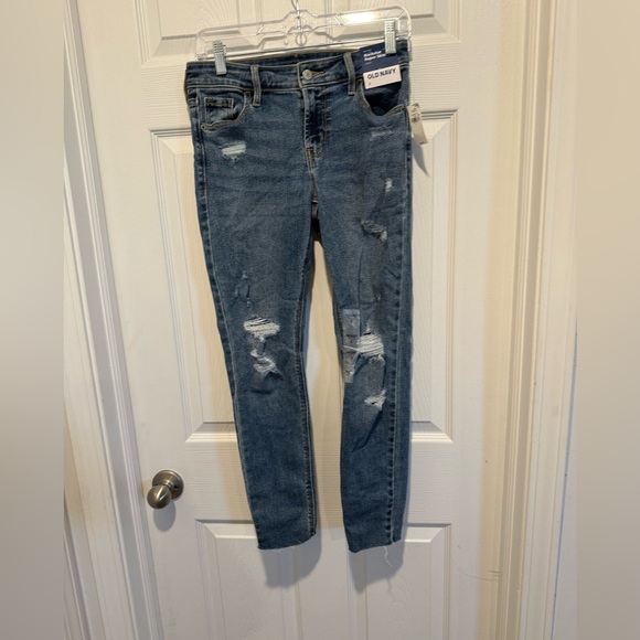 NWT Old Navy Mid-Rise Rockstar Super-Skinny Ankle Jeans Size 2. - Picture 2 of 7